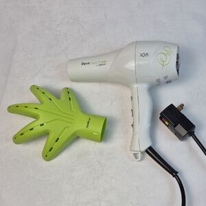 DevaCurl Hair Dryer by Taiff with Vibrant Green Plastic Diffuser - Works